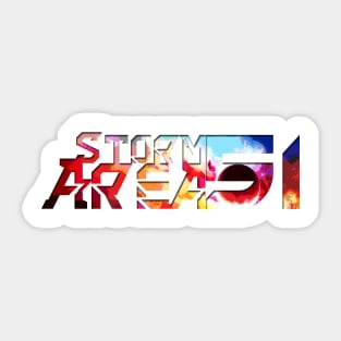 Storm Area 51Comic Sticker